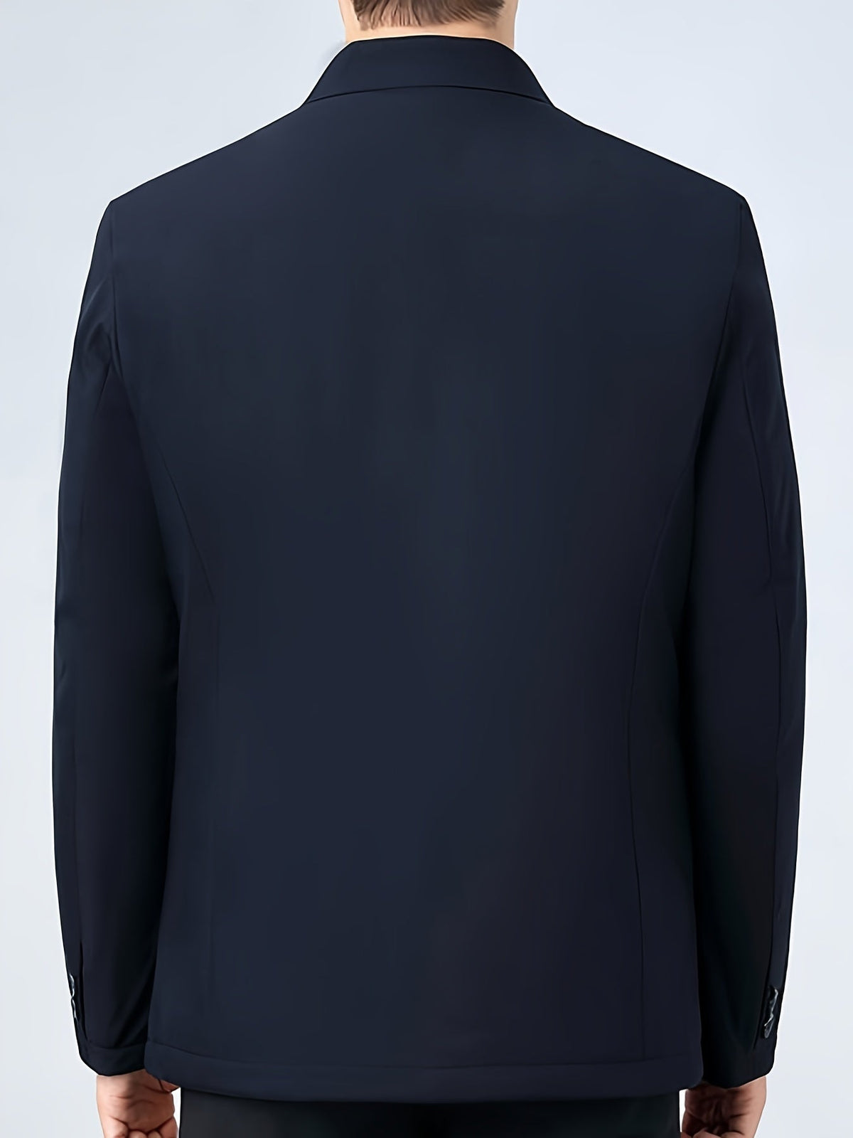 MEN'S LAPEL COLLAR ZIP JACKET