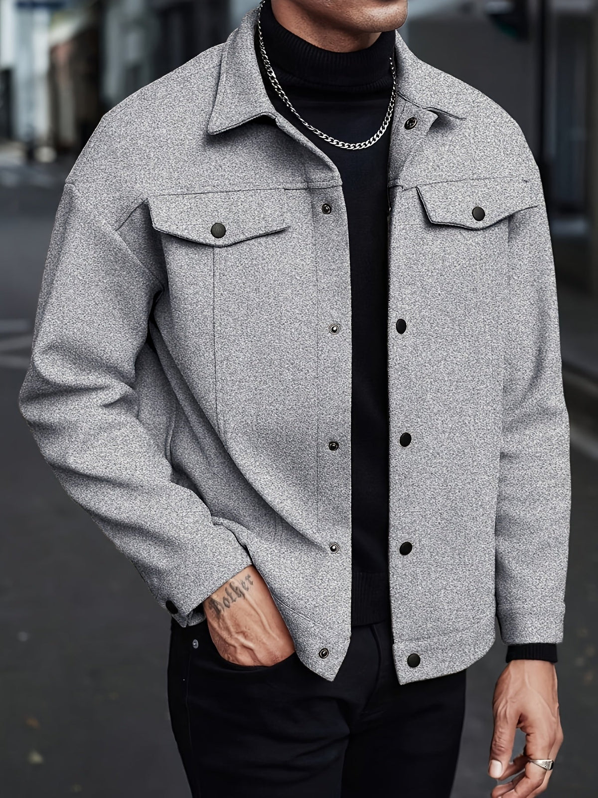 MEN'S LAPEL JACKET