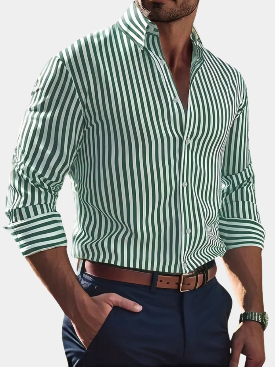 STRETCH STRIPED SHIRT FOR MEN