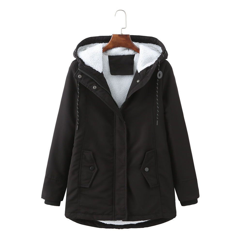 Cozy Hooded Weatherproof Coat | Warm Fleece-Lined Winter Jacket for Women