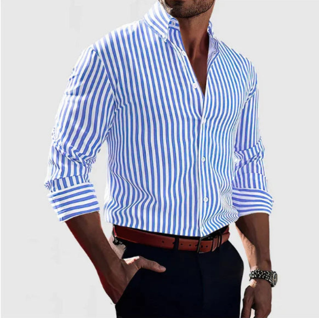 STRETCH STRIPED SHIRT FOR MEN