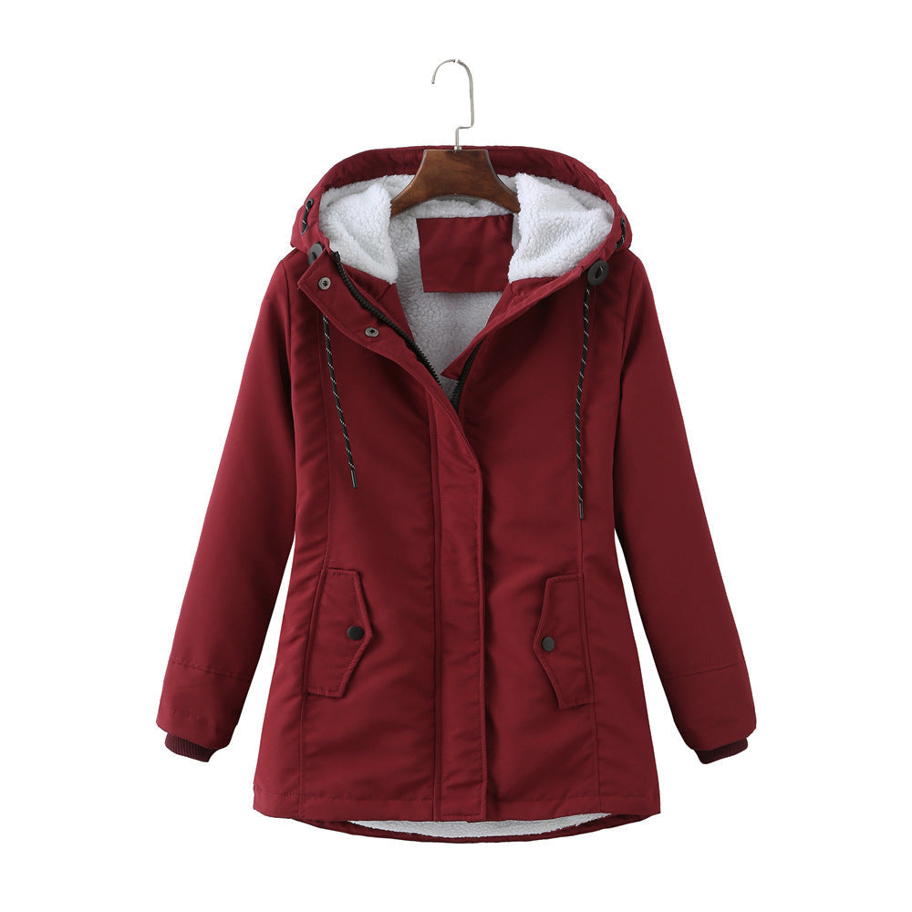 Cozy Hooded Weatherproof Coat | Warm Fleece-Lined Winter Jacket for Women