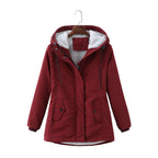 Cozy Hooded Weatherproof Coat | Warm Fleece-Lined Winter Jacket for Women