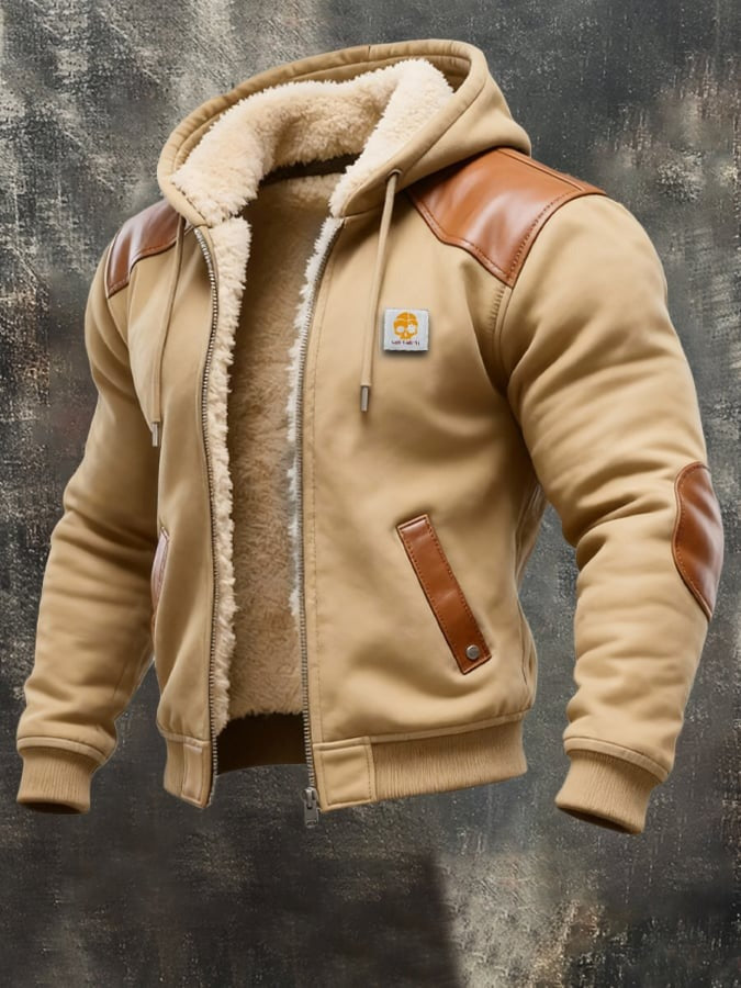 VINTAGE HOODED SUEDE JACKET