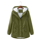 Cozy Hooded Weatherproof Coat | Warm Fleece-Lined Winter Jacket for Women