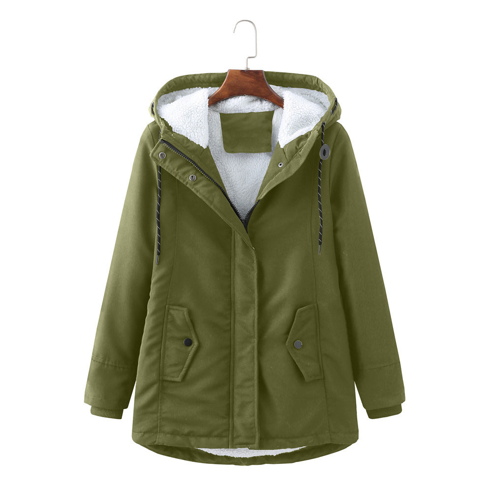 Cozy Hooded Weatherproof Coat | Warm Fleece-Lined Winter Jacket for Women