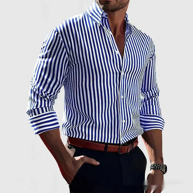 STRETCH STRIPED SHIRT FOR MEN