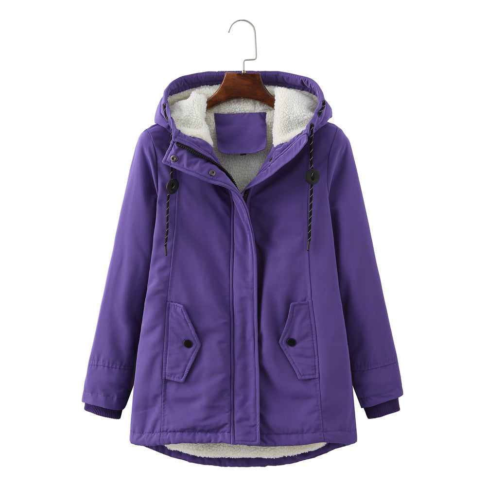 Cozy Hooded Weatherproof Coat | Warm Fleece-Lined Winter Jacket for Women