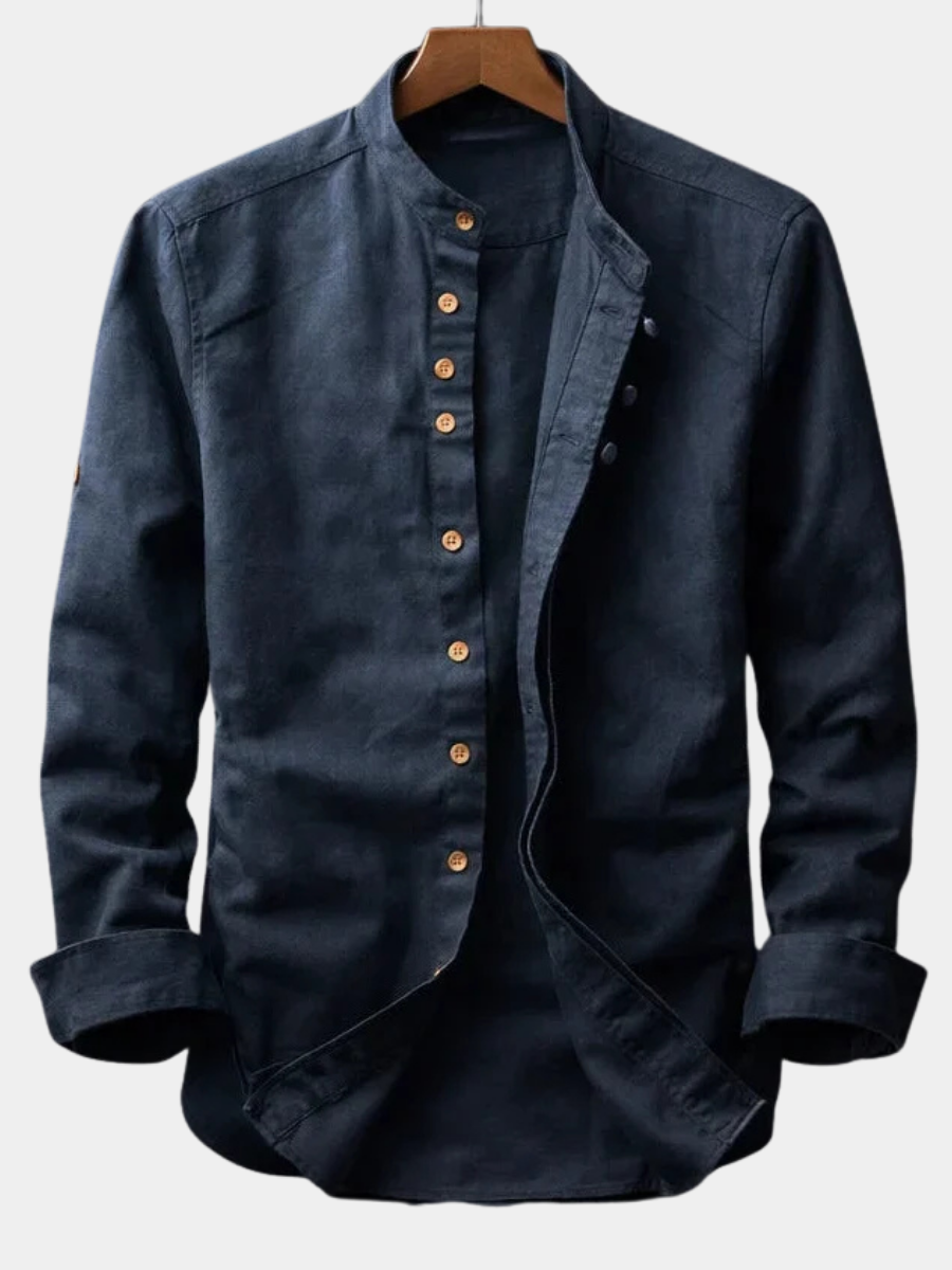 MANDARIN COLLAR SHIRT FOR MEN