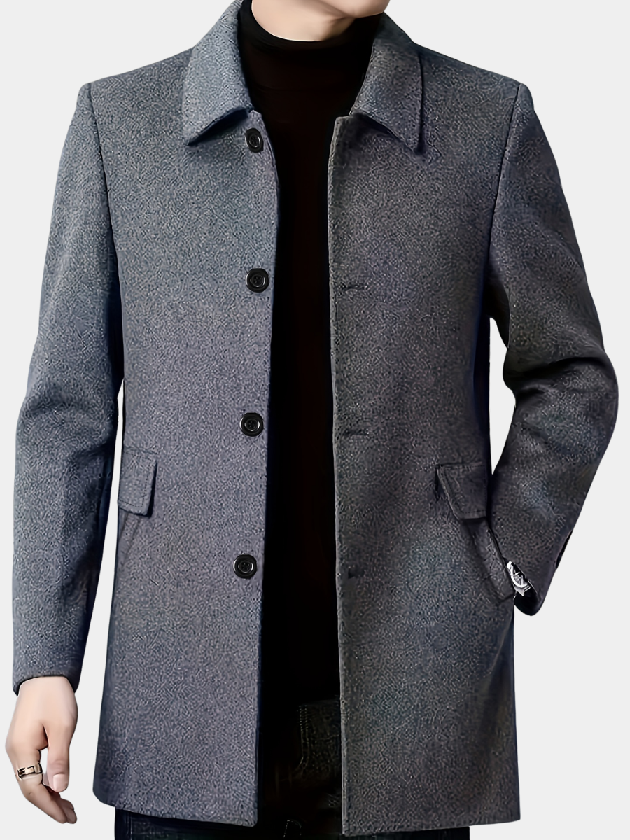 MEN'S FLEECE LAPEL JACKET