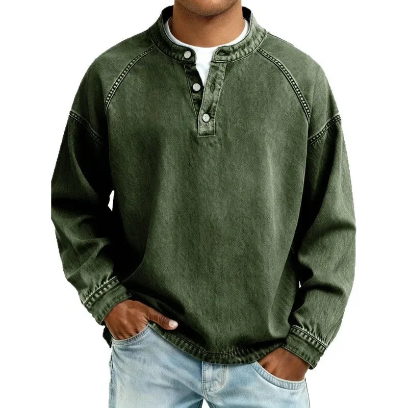 VINTAGE BUTTON-UP SHIRT FOR MEN