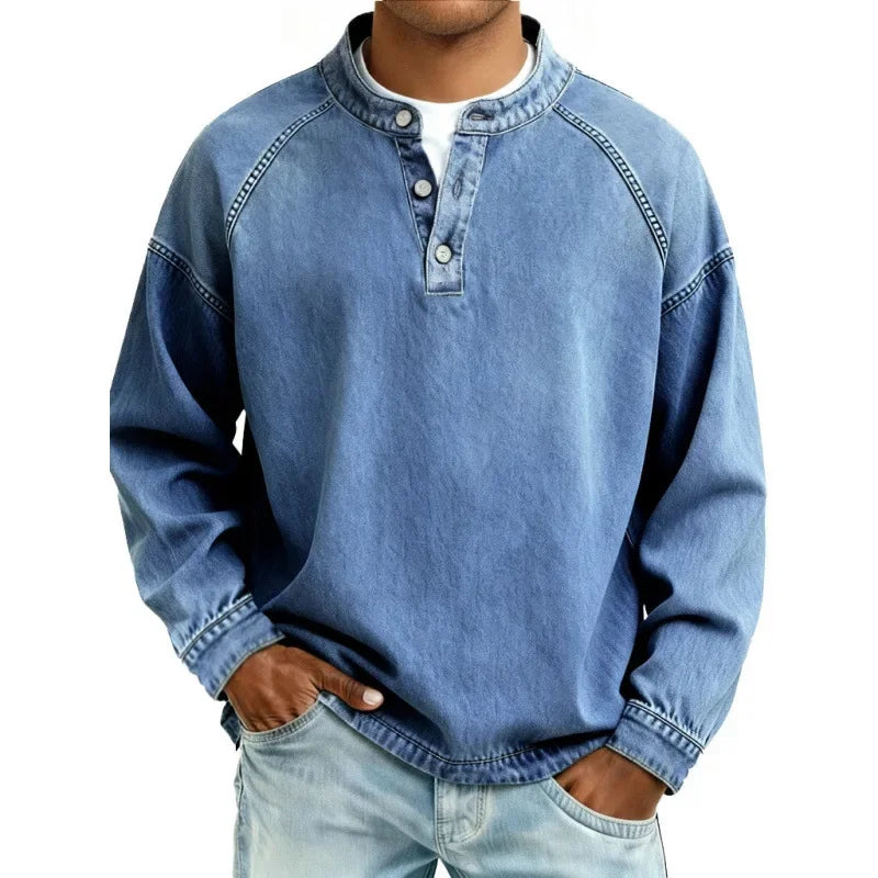 VINTAGE BUTTON-UP SHIRT FOR MEN