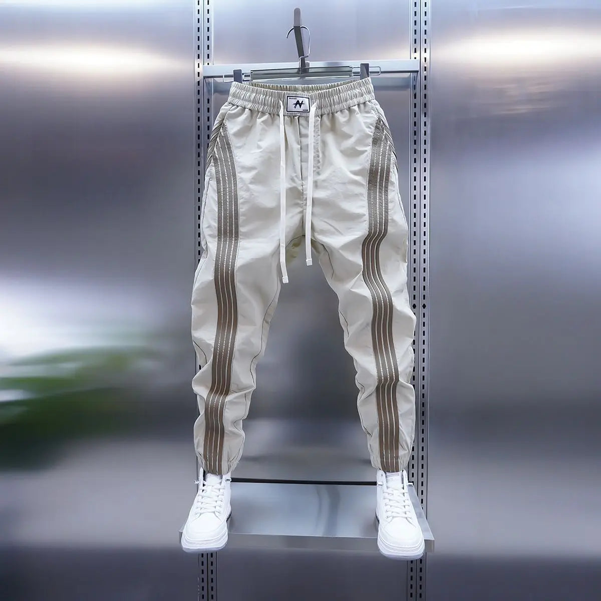 CASUAL STRIPED YOGA SPORT TROUSERS