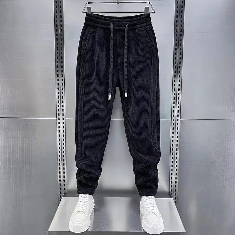 CORDUROY FLEECE CASUAL JOGGERS