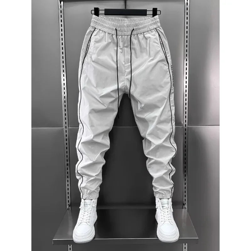 SLIM-FIT CASUAL TROUSERS