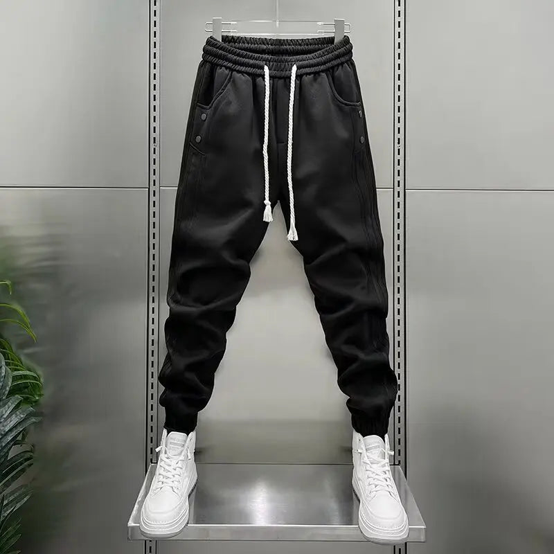 ELASTIC STRIPED JOGGERS