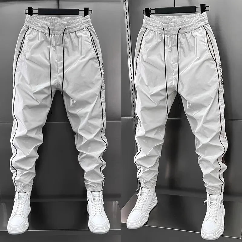 SLIM-FIT CASUAL TROUSERS