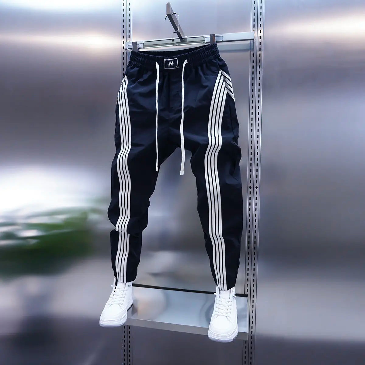 CASUAL STRIPED YOGA SPORT TROUSERS