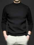 MEN'S COTTON KNIT TURTLENECK SWEATER