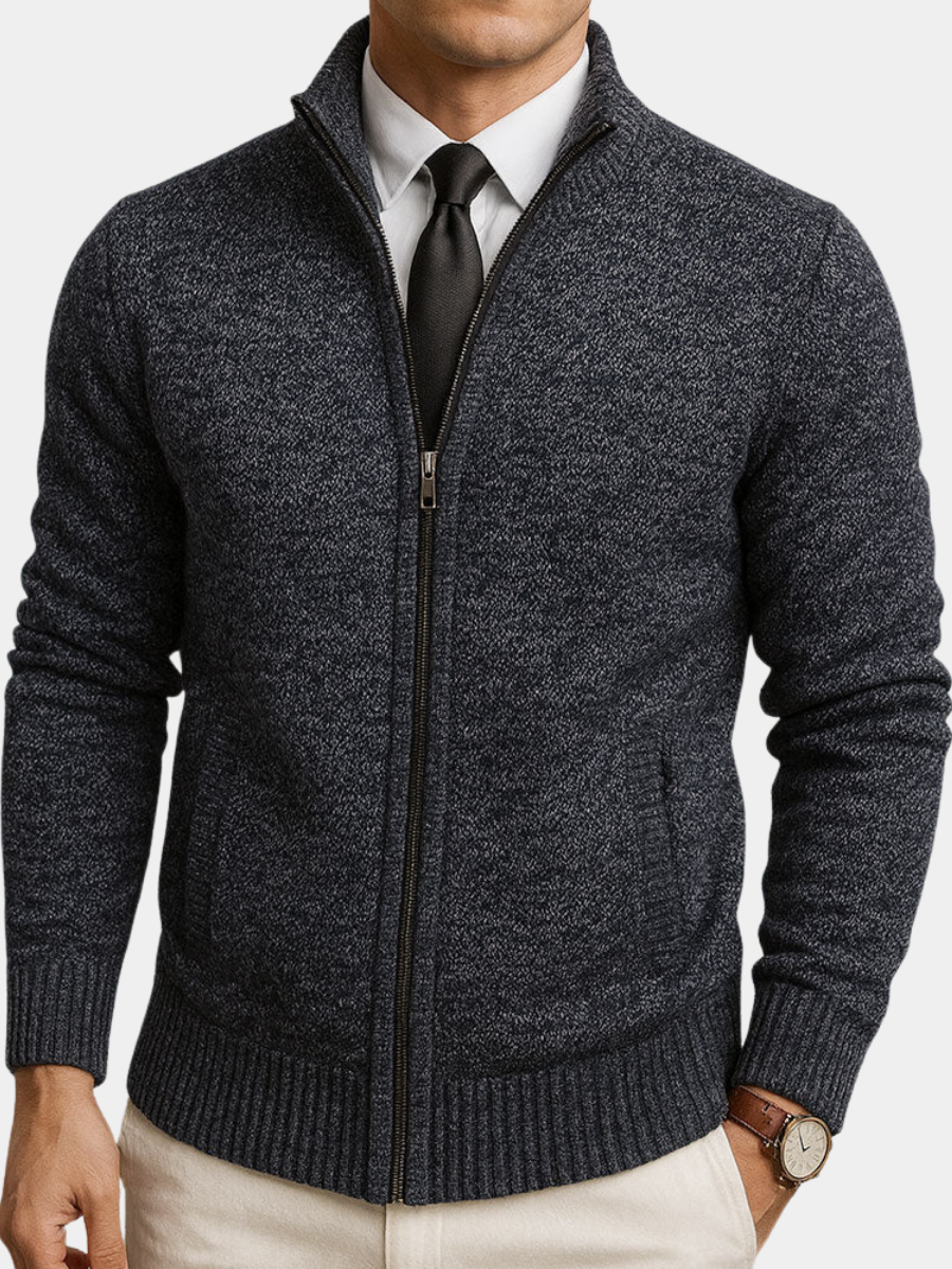 TAILORED WOOL CARDIGAN