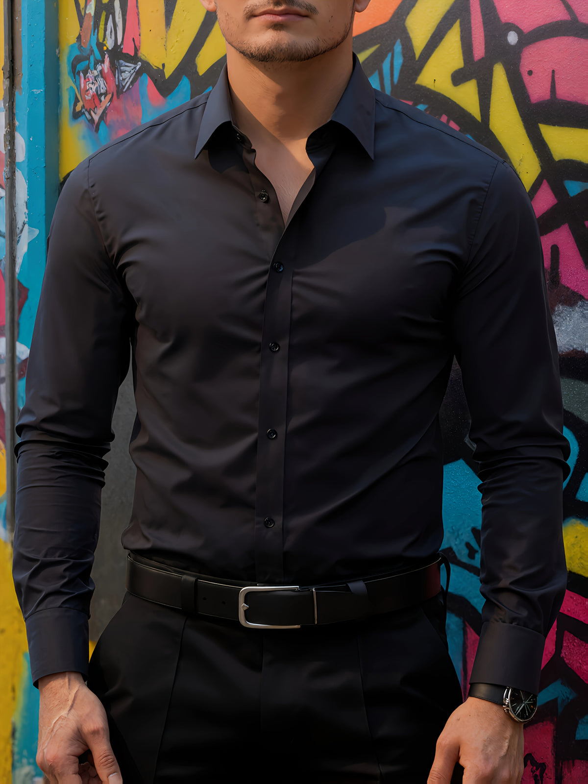 LAPEL COLLAR SHIRT FOR MEN