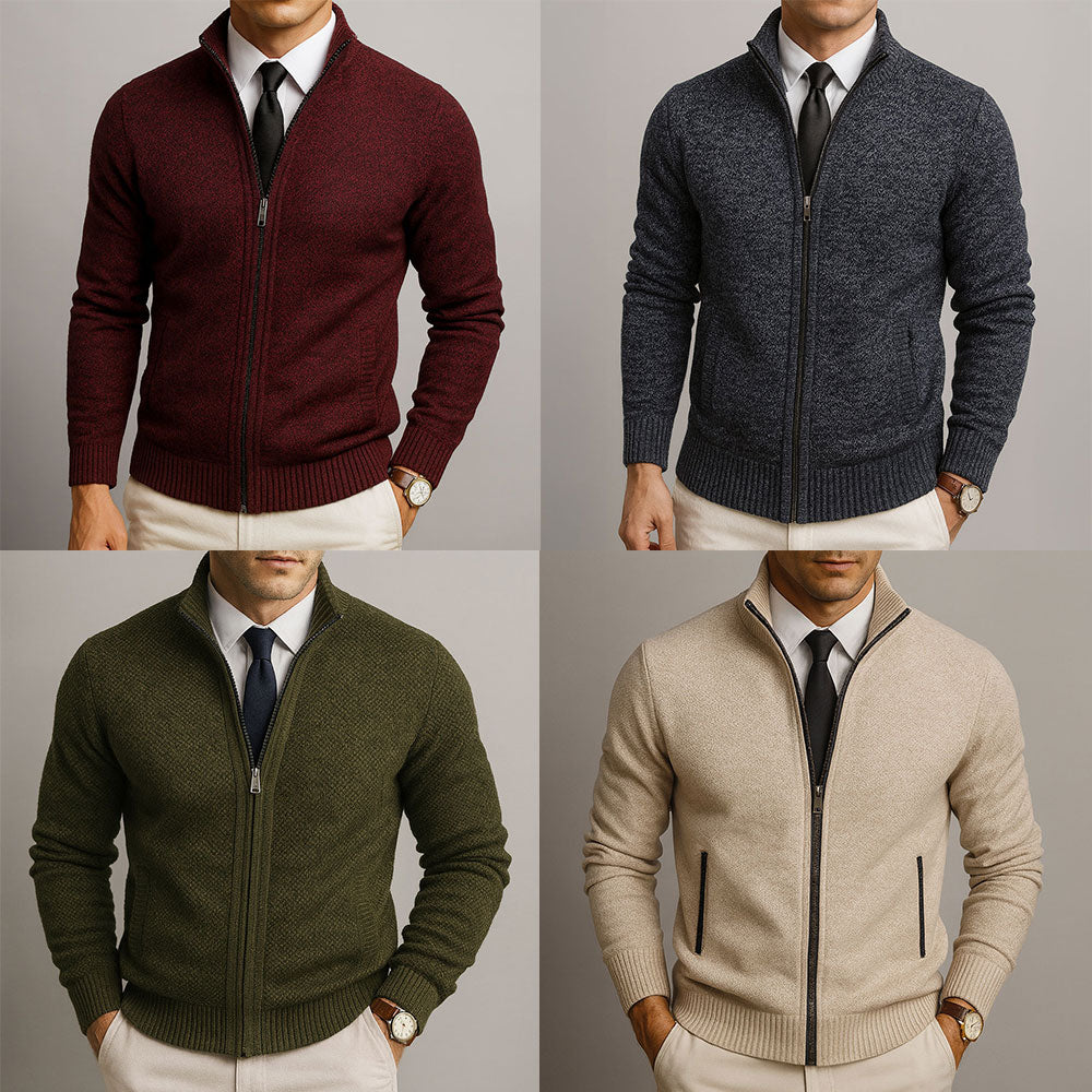 TAILORED WOOL CARDIGAN