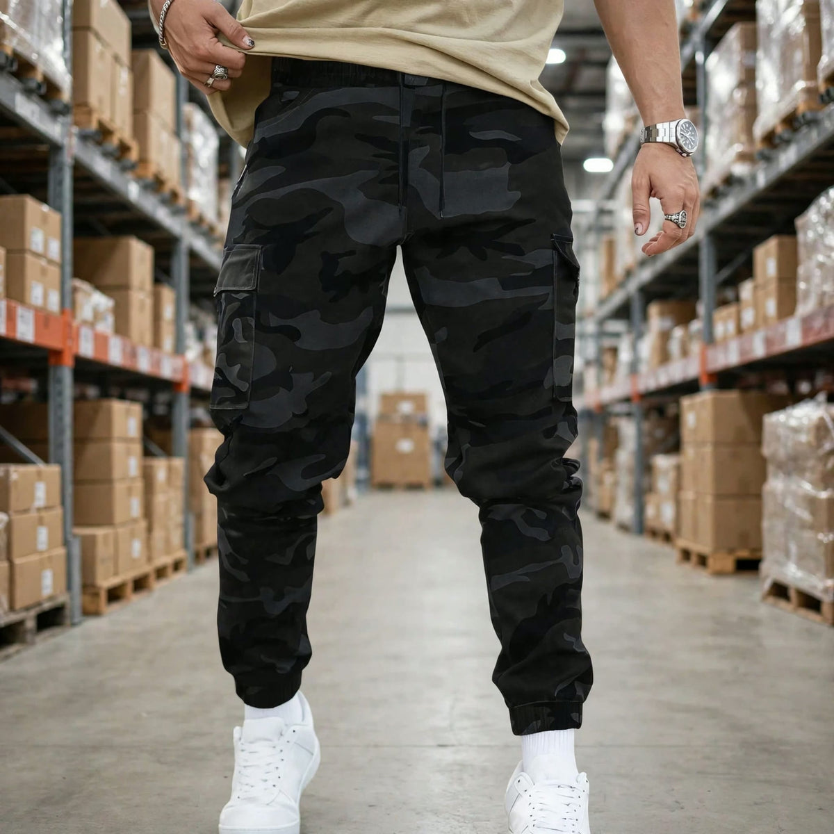 Rugged Camo Work Pants