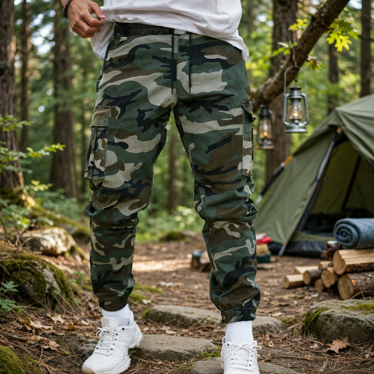 Rugged Camo Work Pants