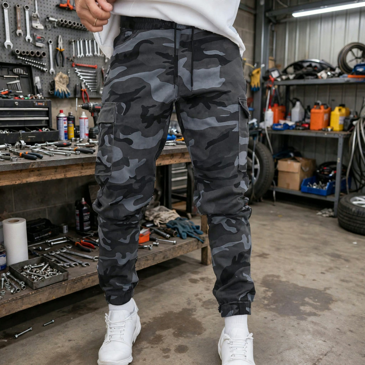Rugged Camo Work Pants