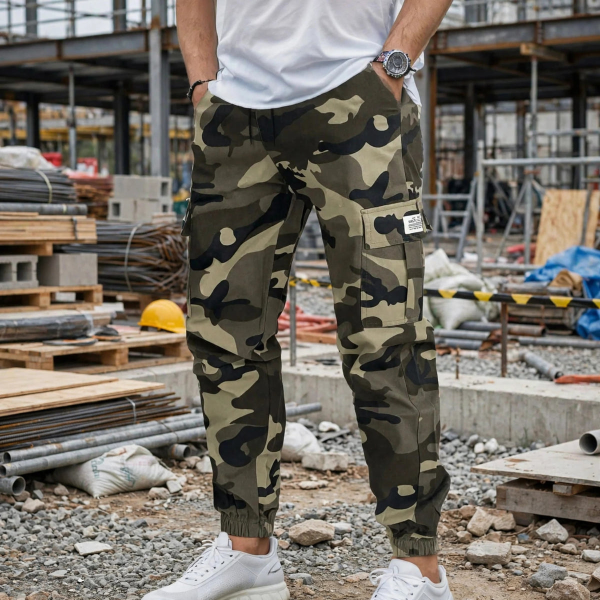 Rugged Camo Work Pants