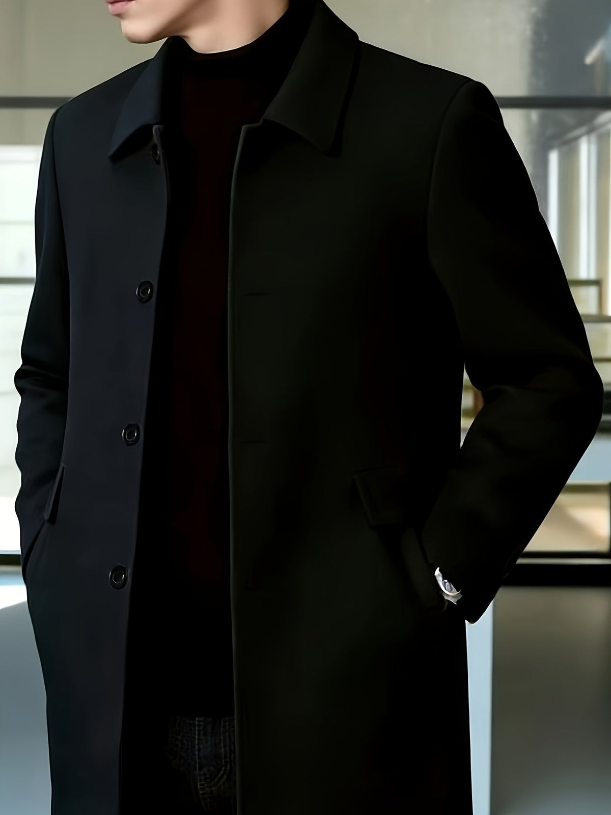 MEN'S FLEECE LAPEL JACKET
