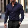 VELVET COLLAR SHIRT FOR MEN