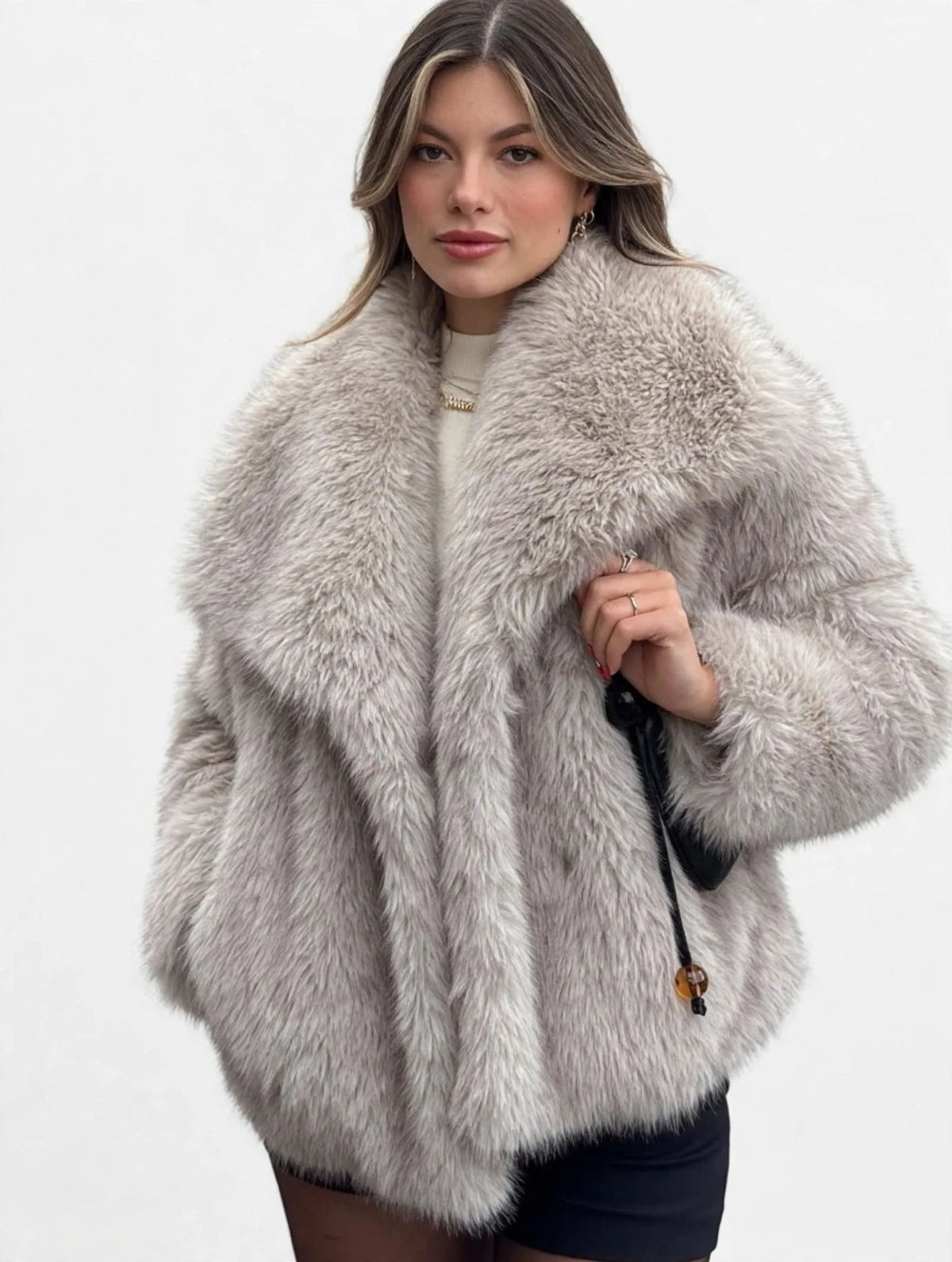 The Windsor Fluffy Plush Coat