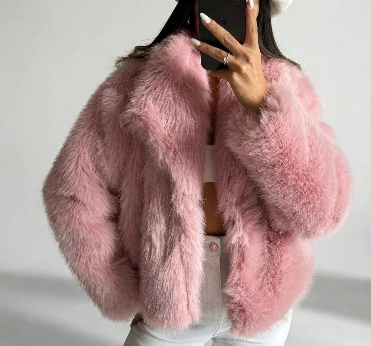 The Windsor Fluffy Plush Coat