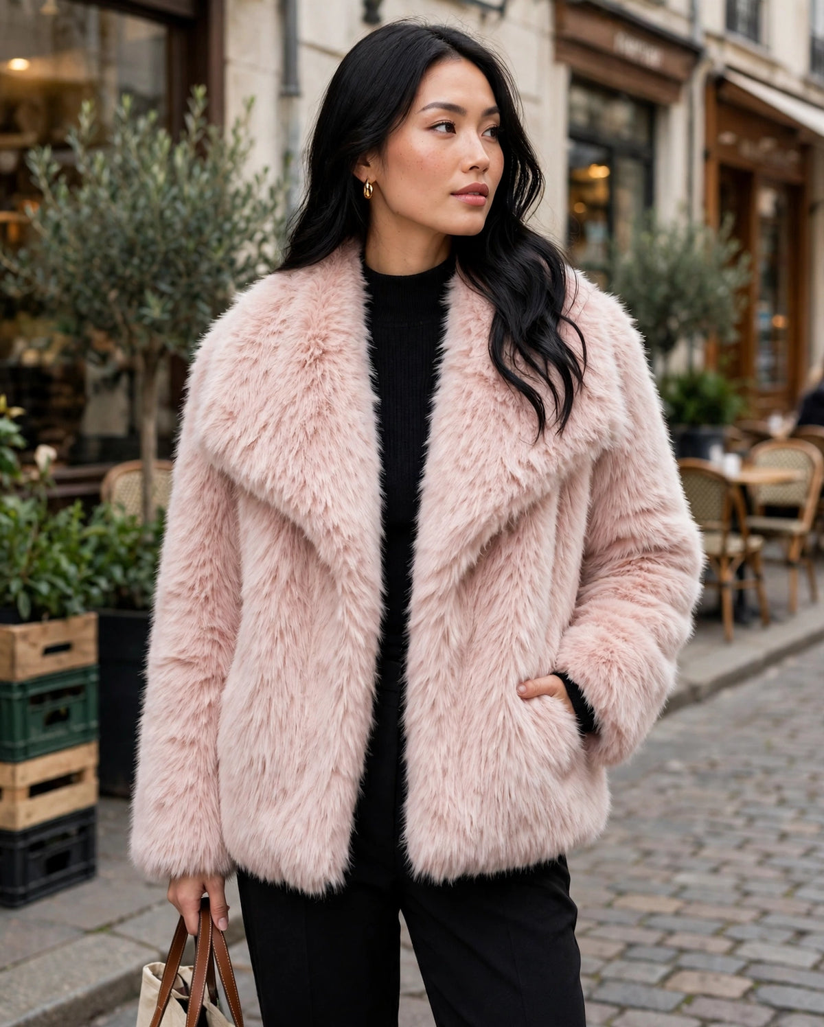 The Windsor Fluffy Plush Coat