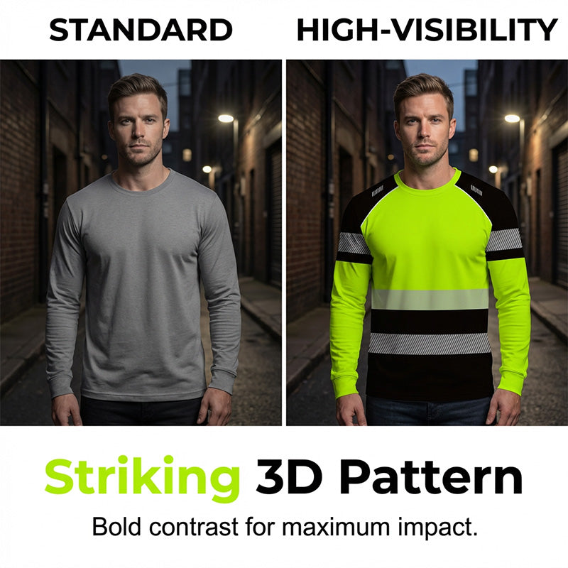 🏕️Men's Printed Round-neck Long-sleeve Shirt