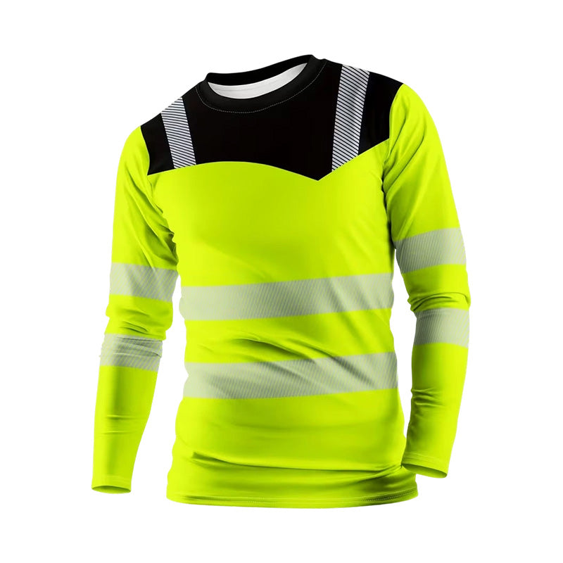 🏕️Men's Printed Round-neck Long-sleeve Shirt