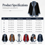 Women's Denim Patchwork Knit Cardigan Jacket