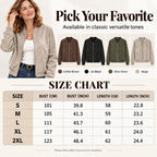 Women's Faux Suede Cropped Bomber Jacket