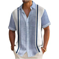TEXTURED STRIPED SHIRT FOR MEN