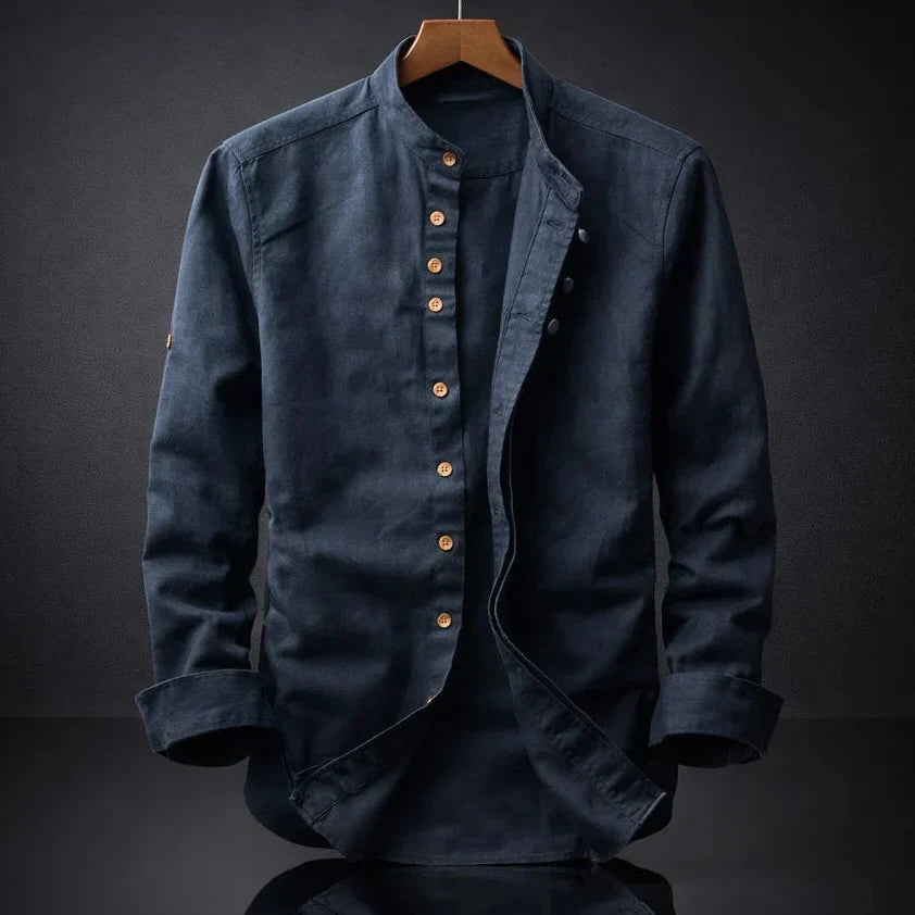 MANDARIN COLLAR SHIRT FOR MEN