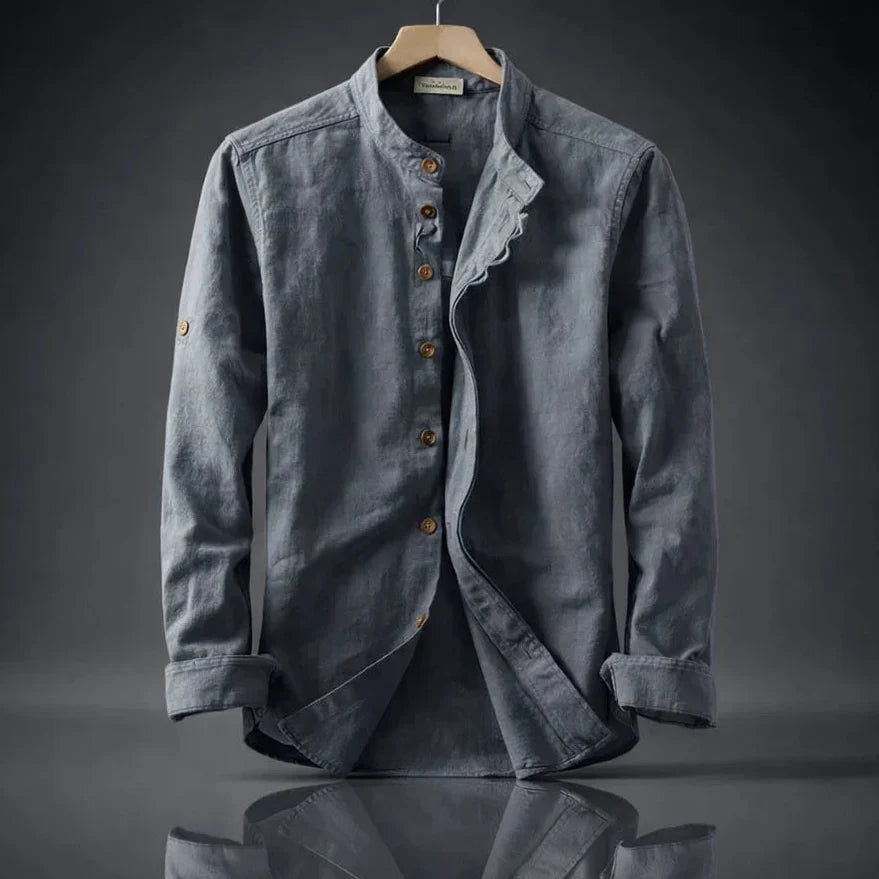 MANDARIN COLLAR SHIRT FOR MEN